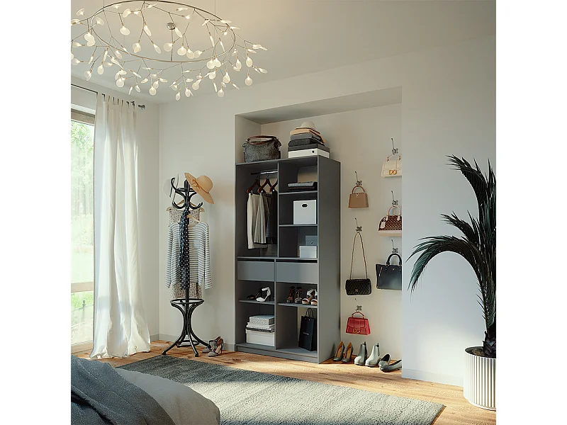 Armadio antracite 100x50x200 elmo