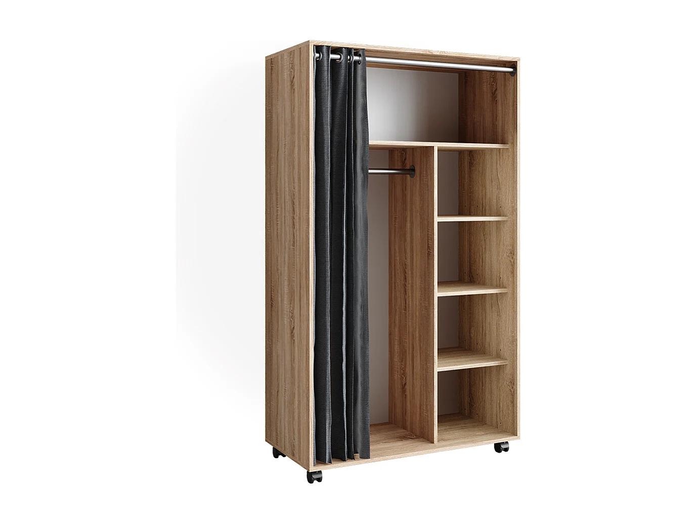 Tøjskab sonoma 100x50x168 doros