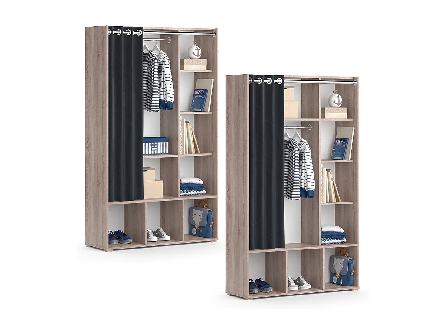 Armoire pour enfants sonoma 105.8x38x178.1 luigi