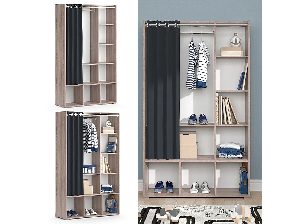 Armoire pour enfants sonoma 105.8x38x178.1 luigi