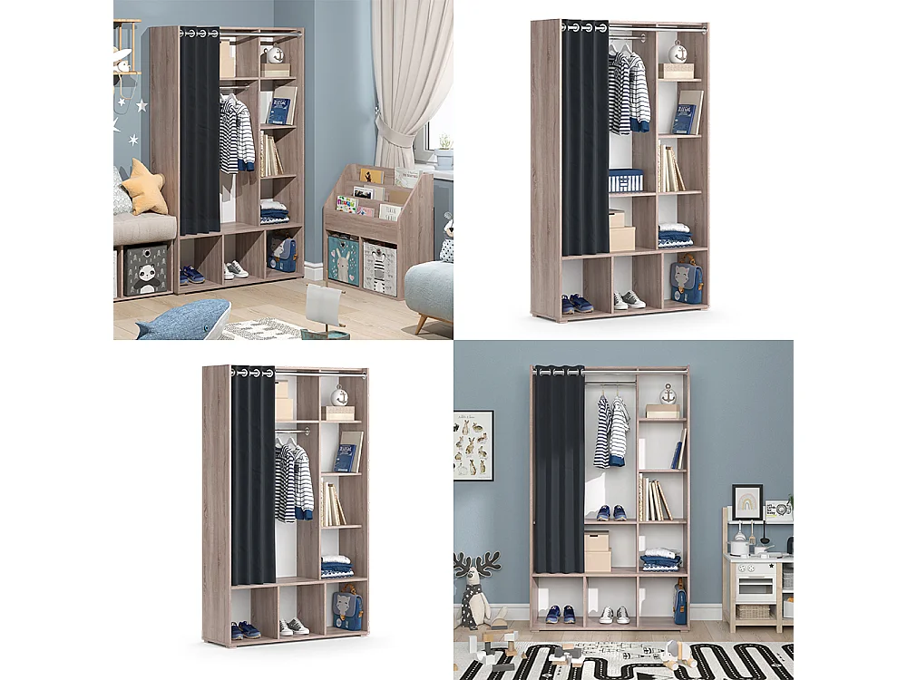 Armoire pour enfants sonoma 105.8x38x178.1 luigi