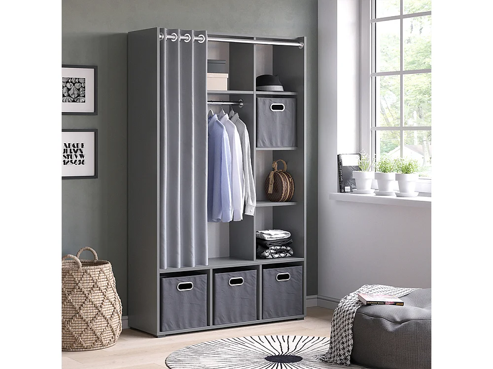 Armoire gris 38x105.8x178.1 luigi