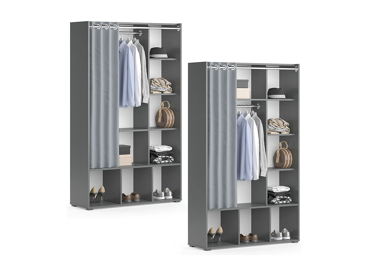 Armoire gris 38x105.8x178.1 luigi