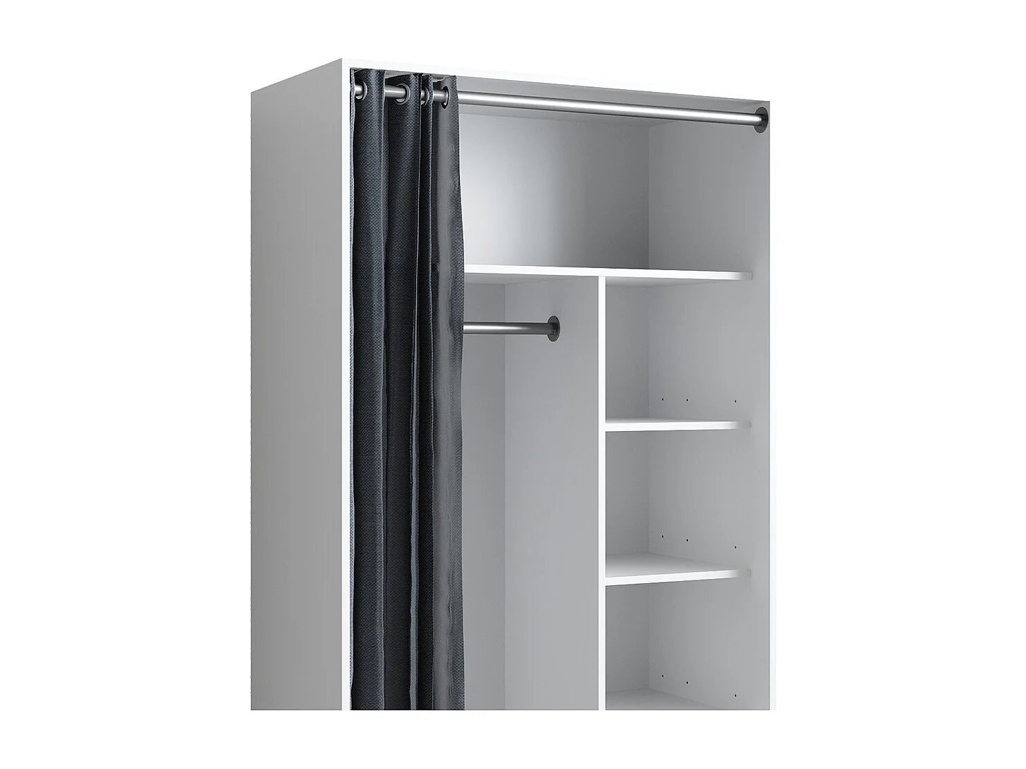 Armoire blanc 100x50x168 doros