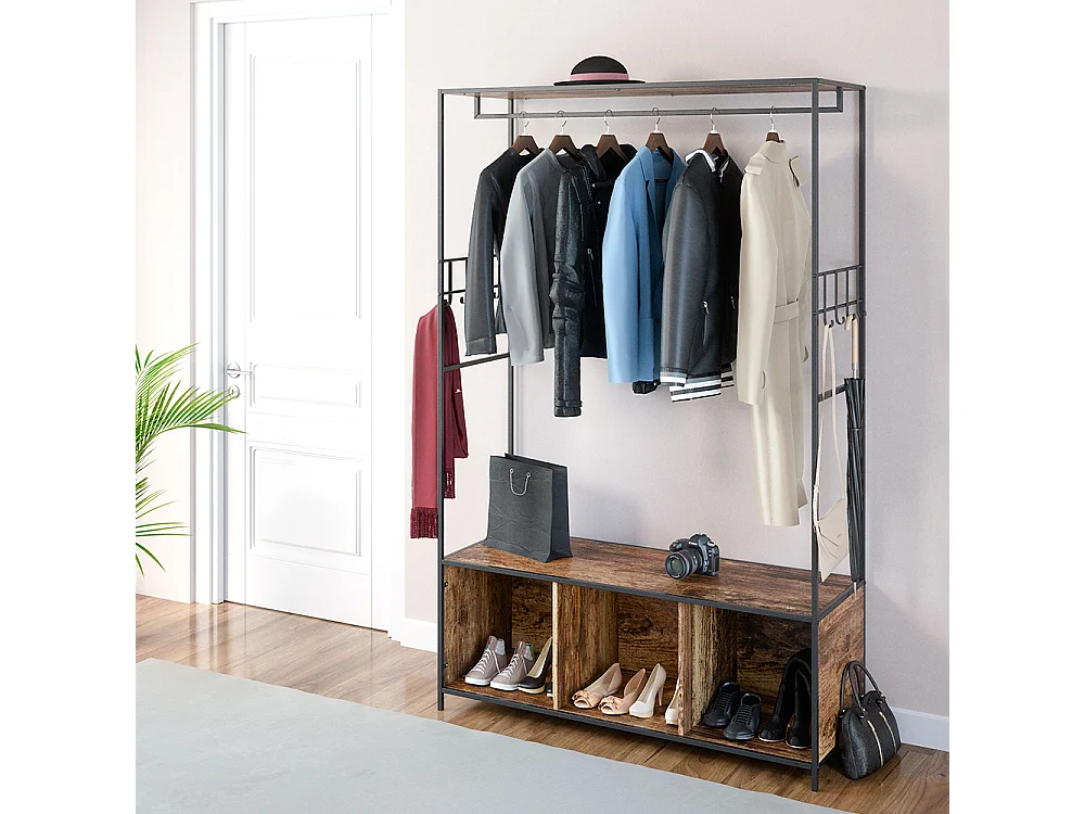 Armoire chêne rustique 119.5x44x189 fyrk