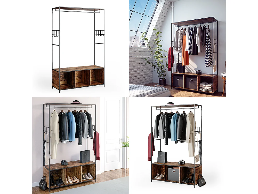 Armoire chêne rustique 119.5x44x189 fyrk