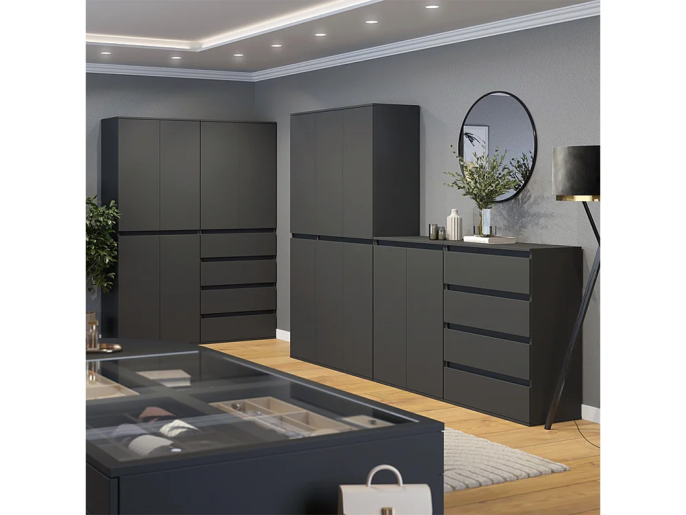 Armario antracita 111x40x191.5 claus