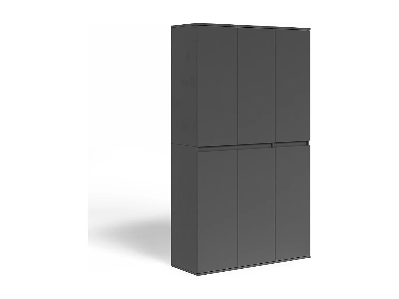 Armoire à vêtements anthracite 111x40x191.5 claus