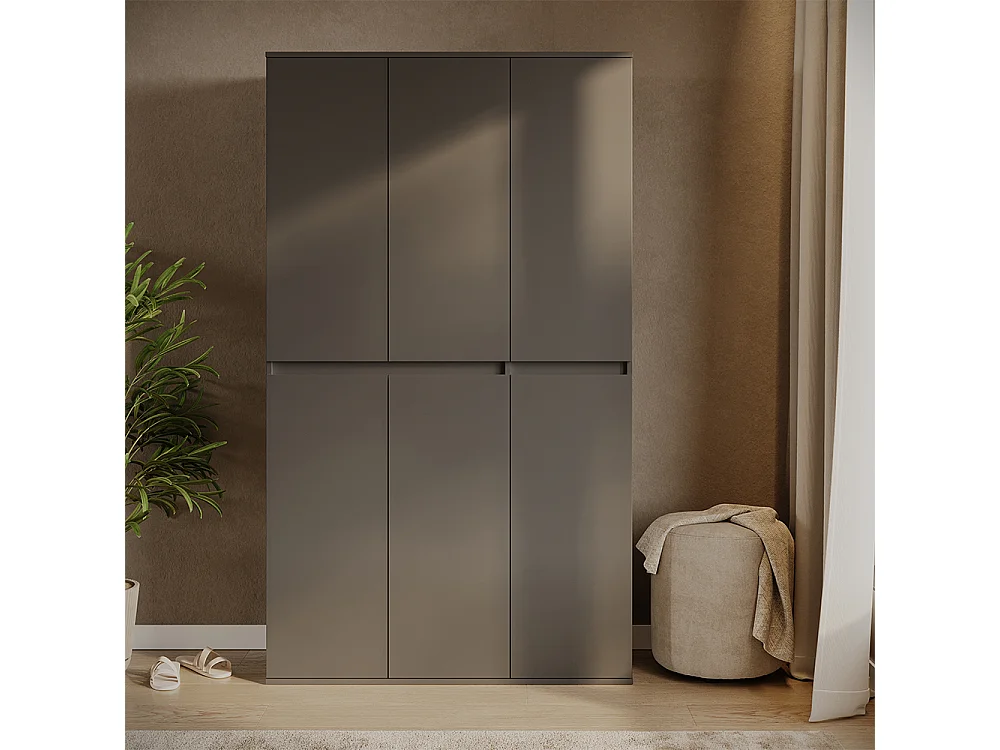 Armoire à vêtements anthracite 111x40x191.5 claus