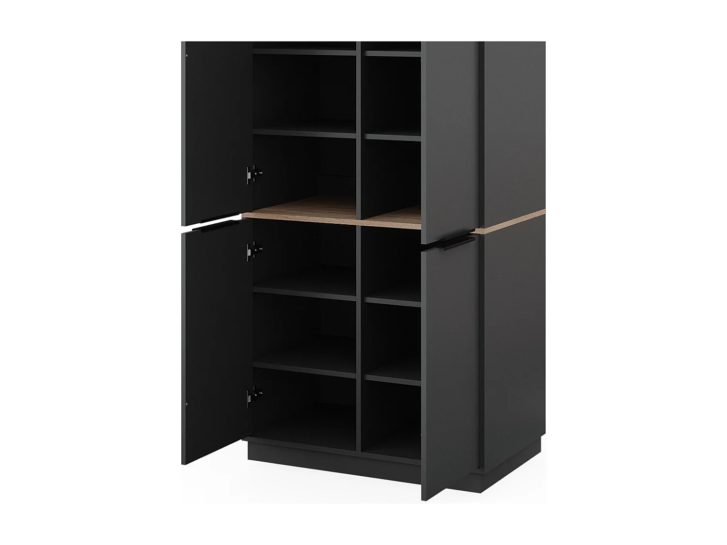 Armario de ropa antracita/sonoma 82x50x179 betti