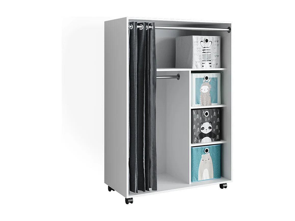 Kleiderschrank weiß 100x50x146.6 doros