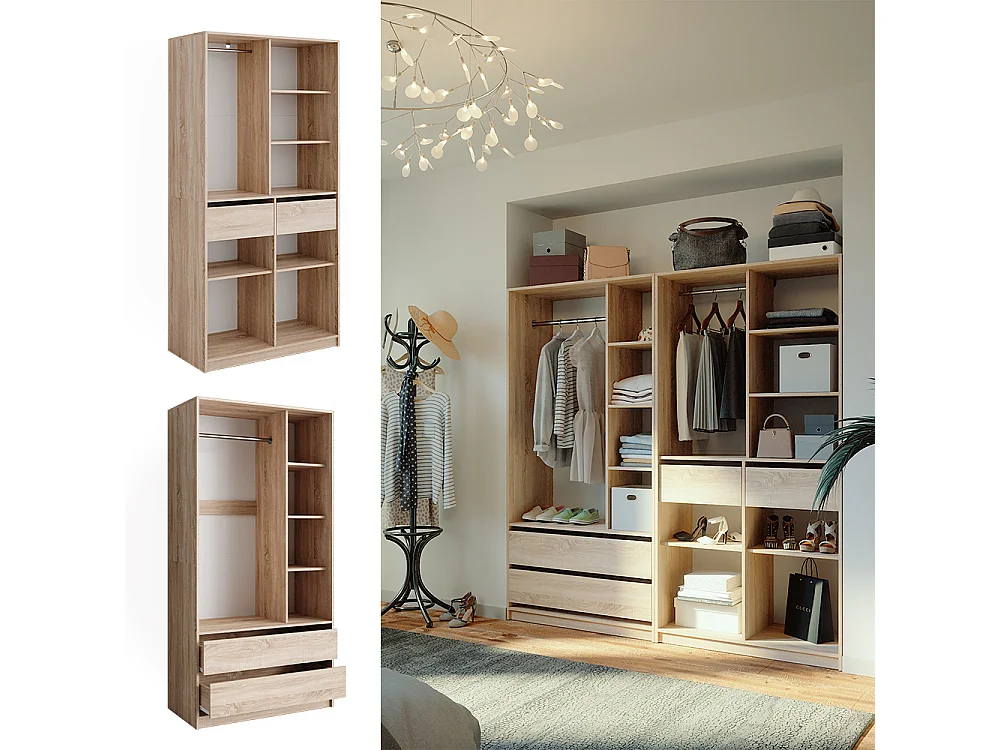 Armoire à vêtements sonoma 200x50x200 elmo