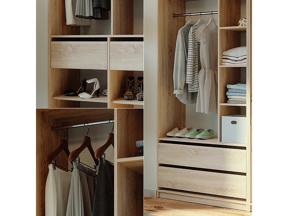 Armoire à vêtements sonoma 200x50x200 elmo