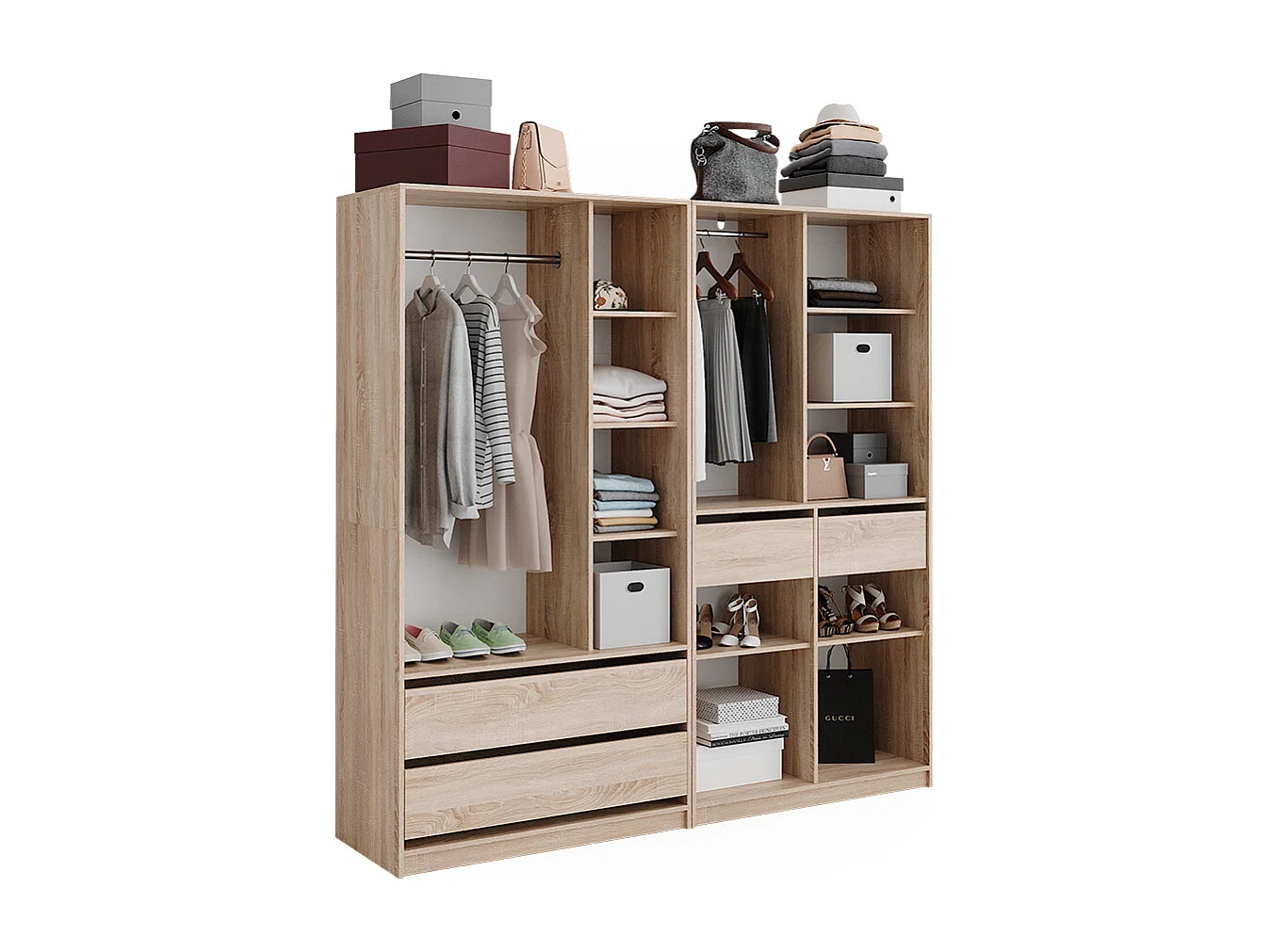 Armoire à vêtements sonoma 200x50x200 elmo