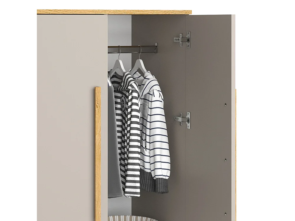 Armoire pour enfants chêne cachemire 70x53.4x120 malia