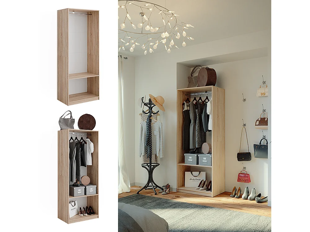 Armoire à vêtements sonoma 80x50x200 elmo