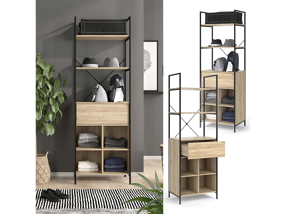 Kleiderschrank holz 60x40x180 enya