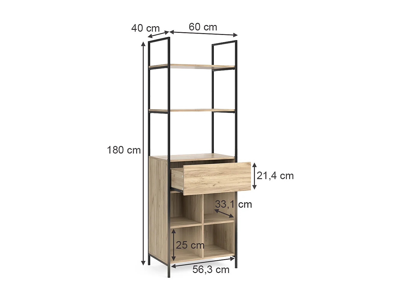 Closet wood 60x40x180 enya