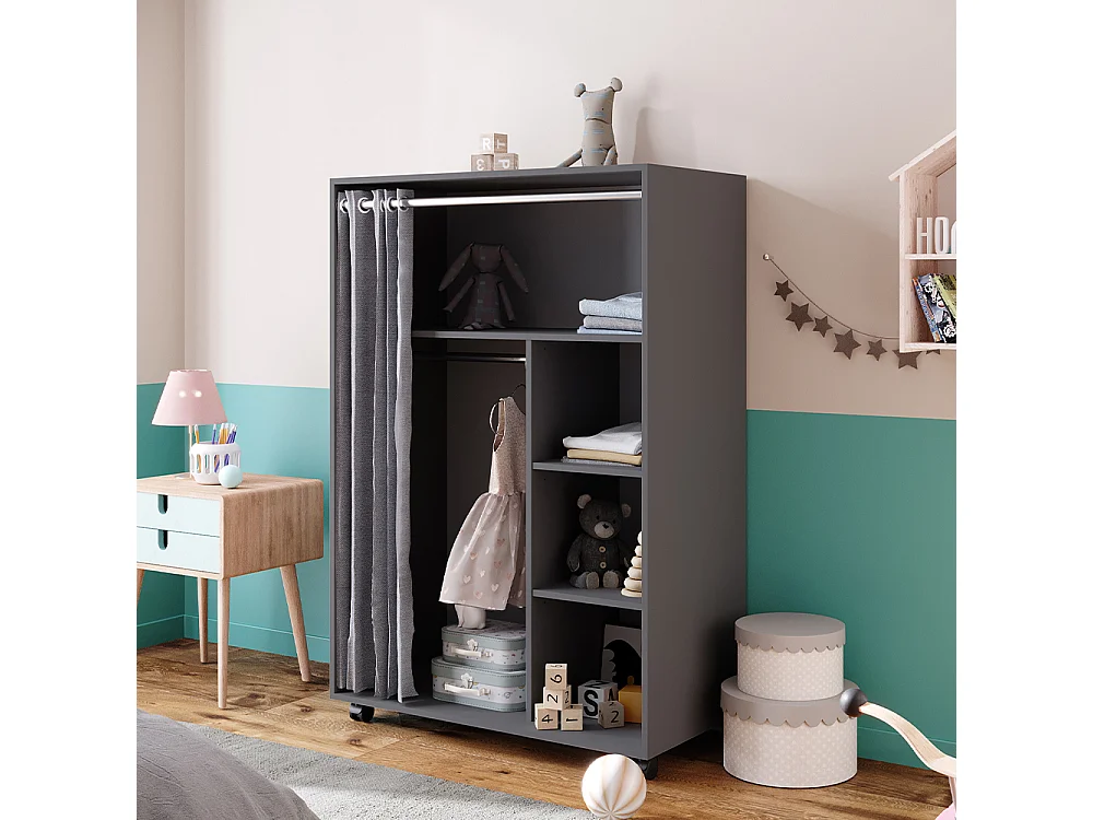 Armoire gris 100x50x146.6 doros