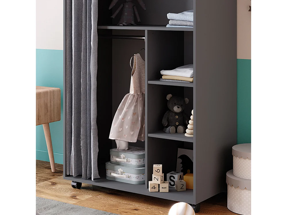 Armoire gris 100x50x146.6 doros