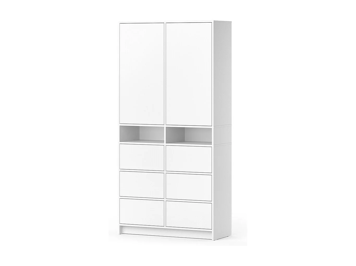 Armadio bianco 98.6x40.3x200 naara