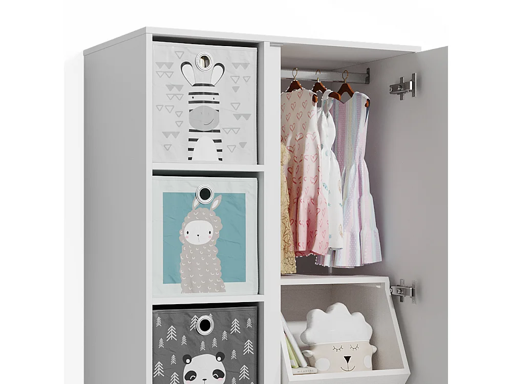 Kleiderschrank weiß 80x48x190 ruben