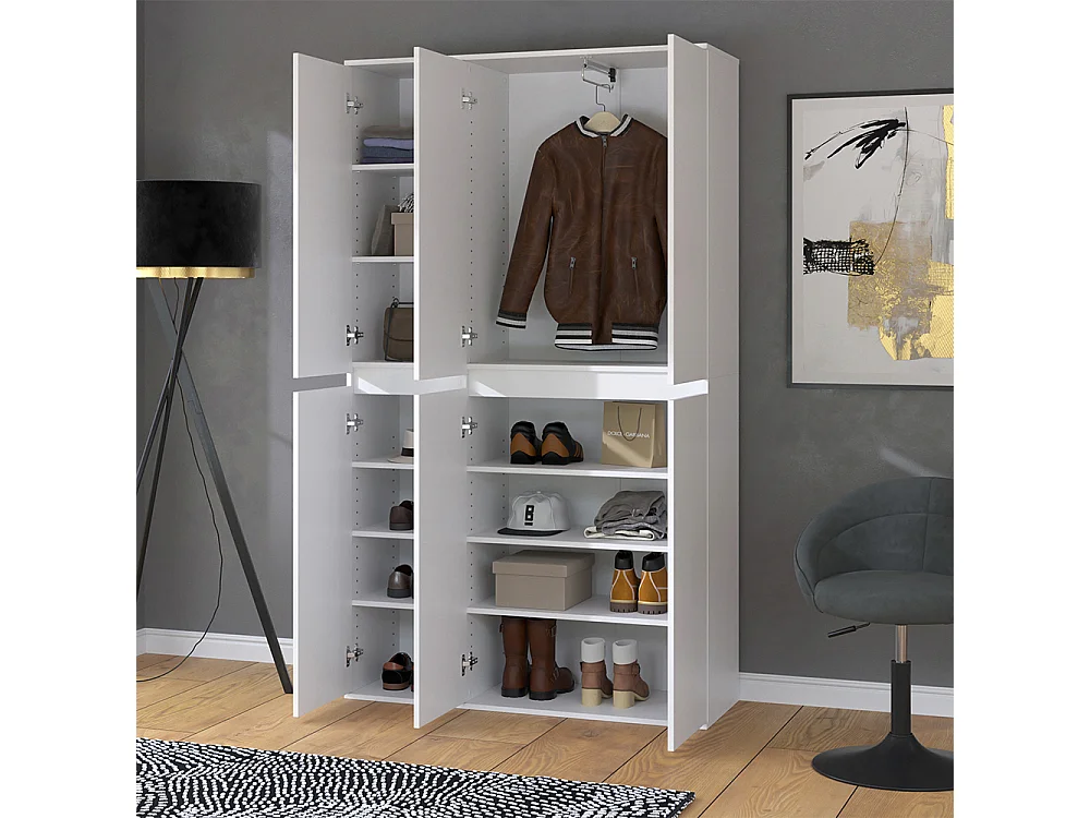 Armario blanco 111x40x191.5 claus