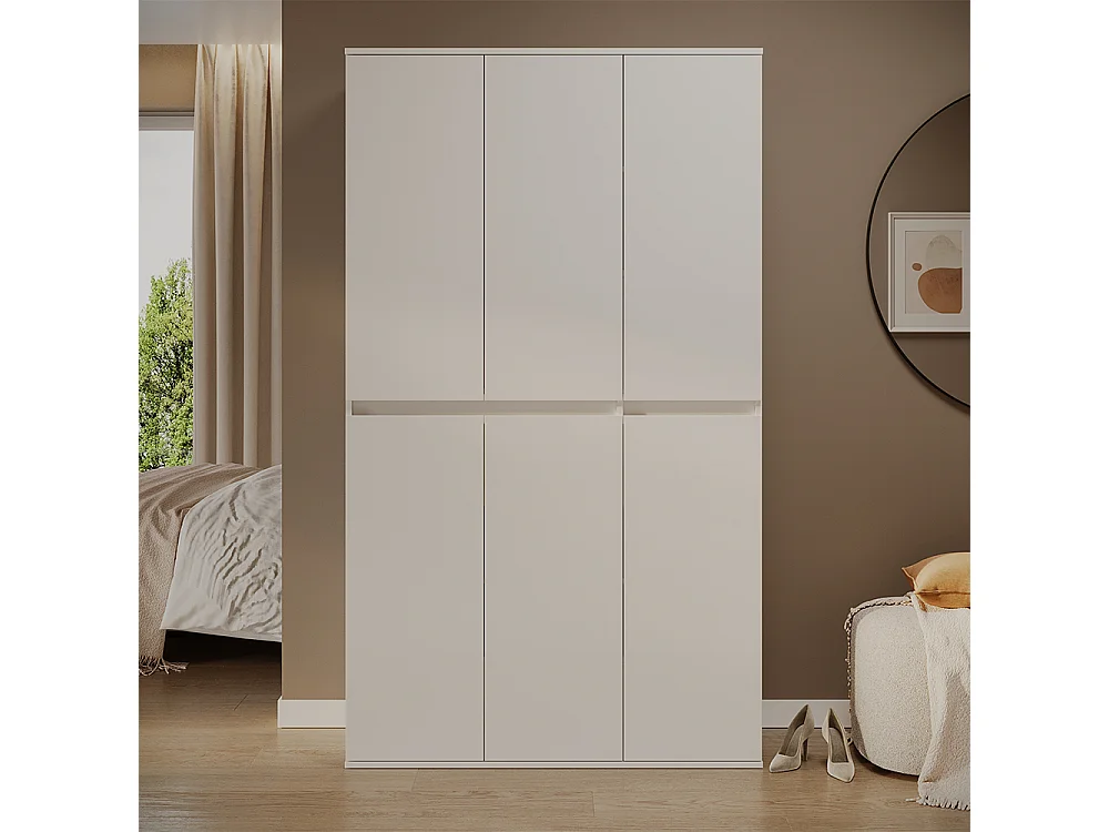 Armoire à vêtements blanc 111x40x191.5 claus