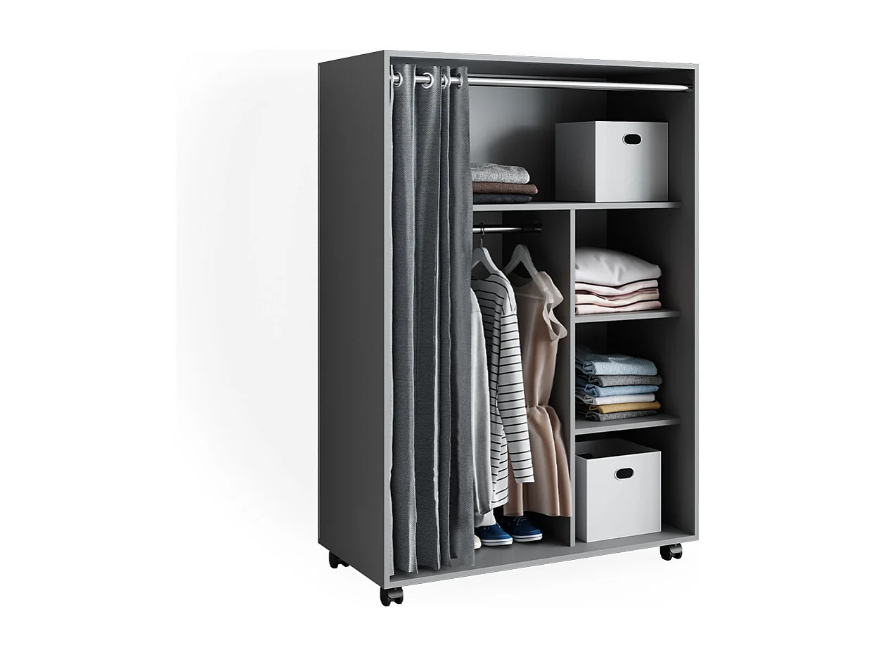 Armoire gris 100x50x146.6 doros