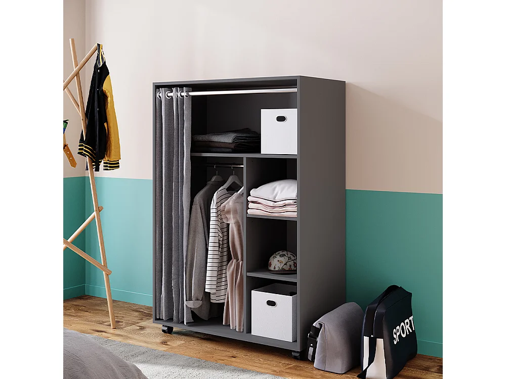 Armoire gris 100x50x146.6 doros