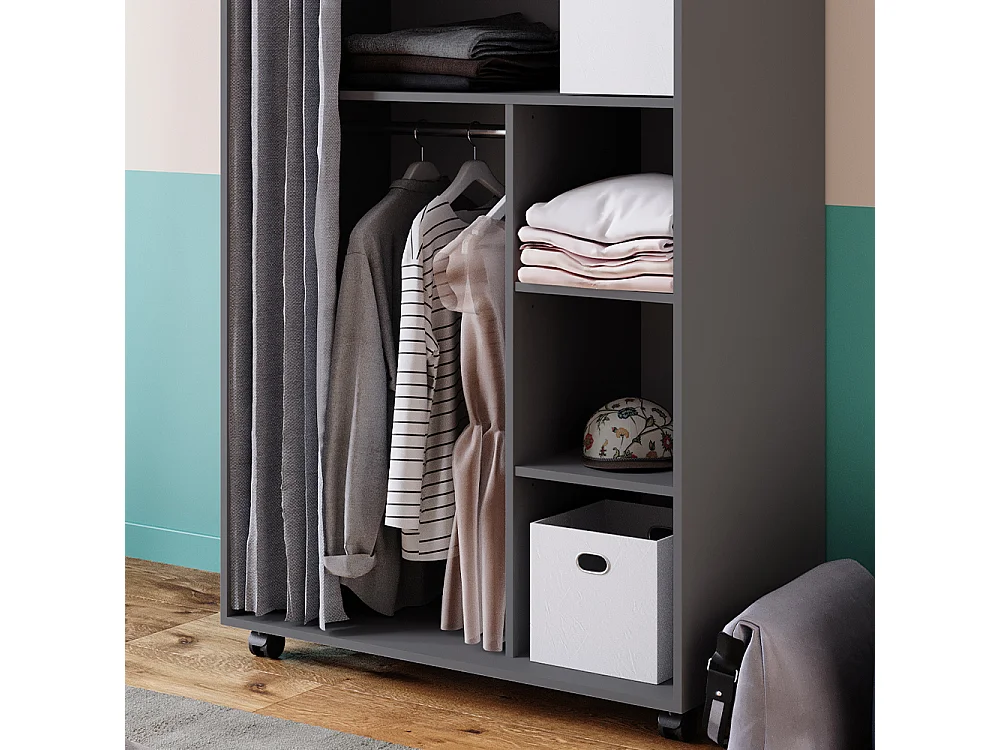 Armoire gris 100x50x146.6 doros