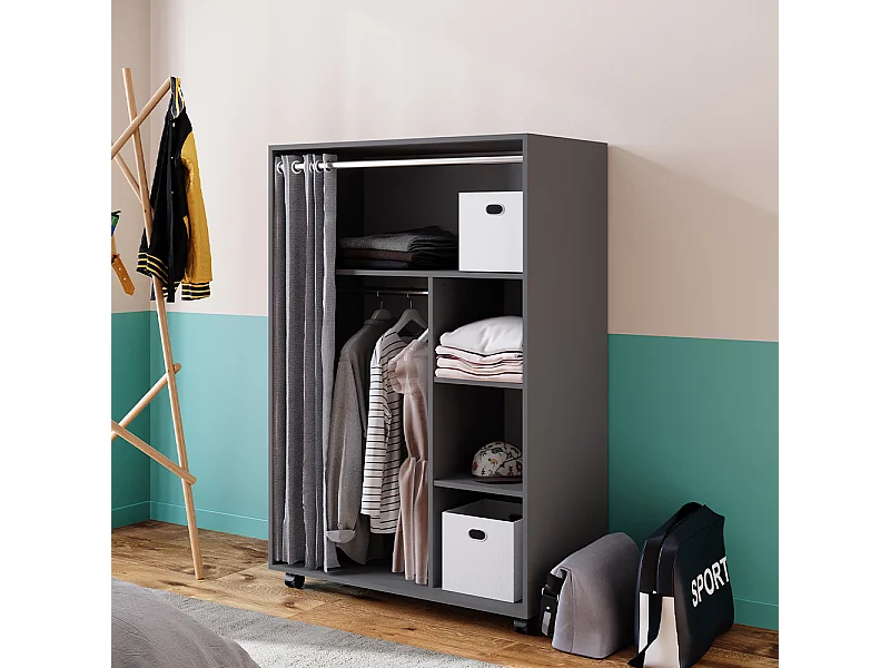 Armoire gris 100x50x146.6 doros