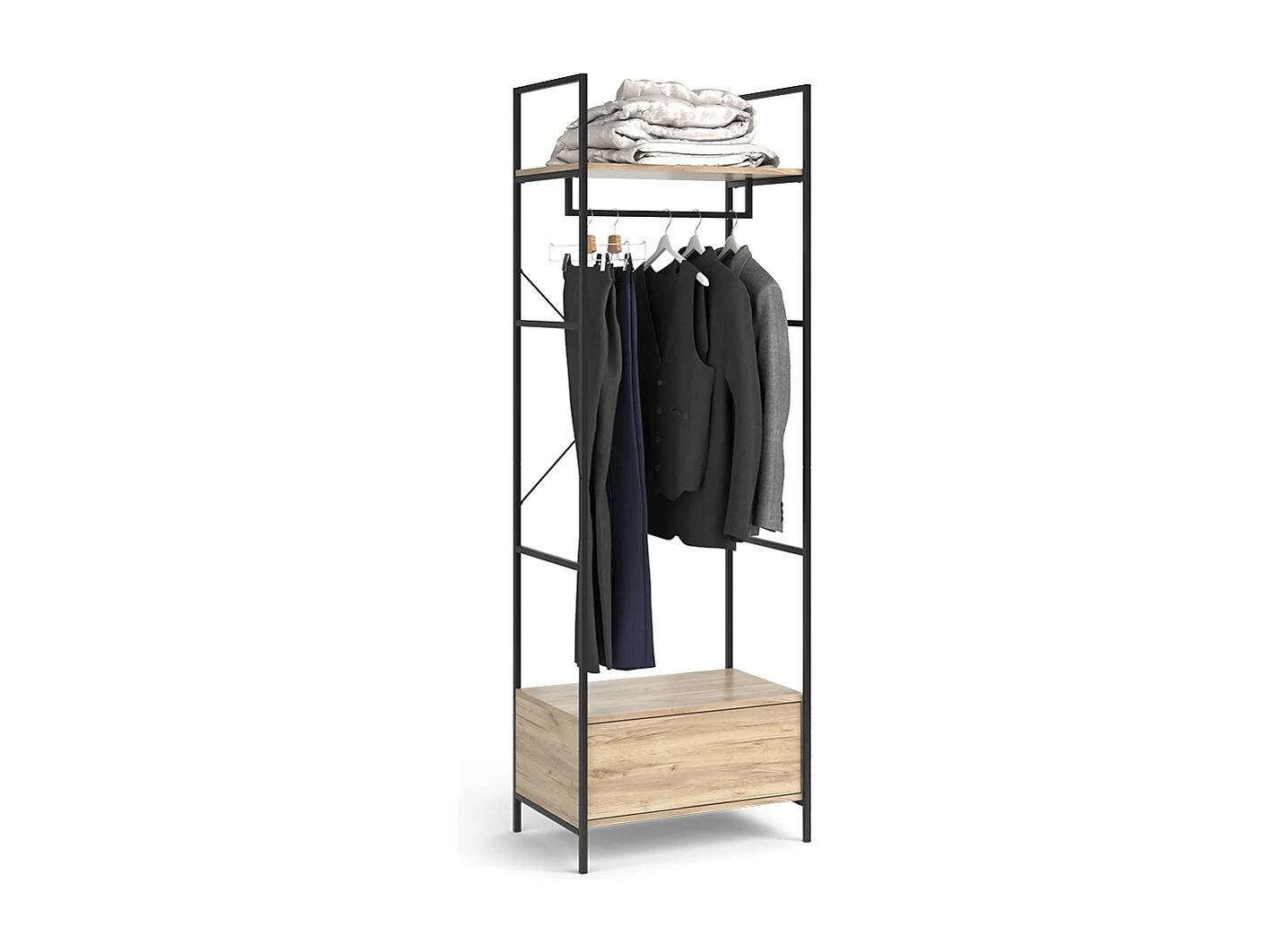 Garderobe træ 60x40x180 enya