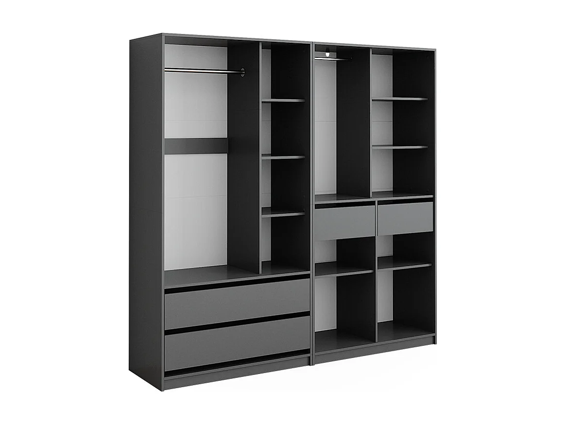 Armario antracita 100x50x200 elmo