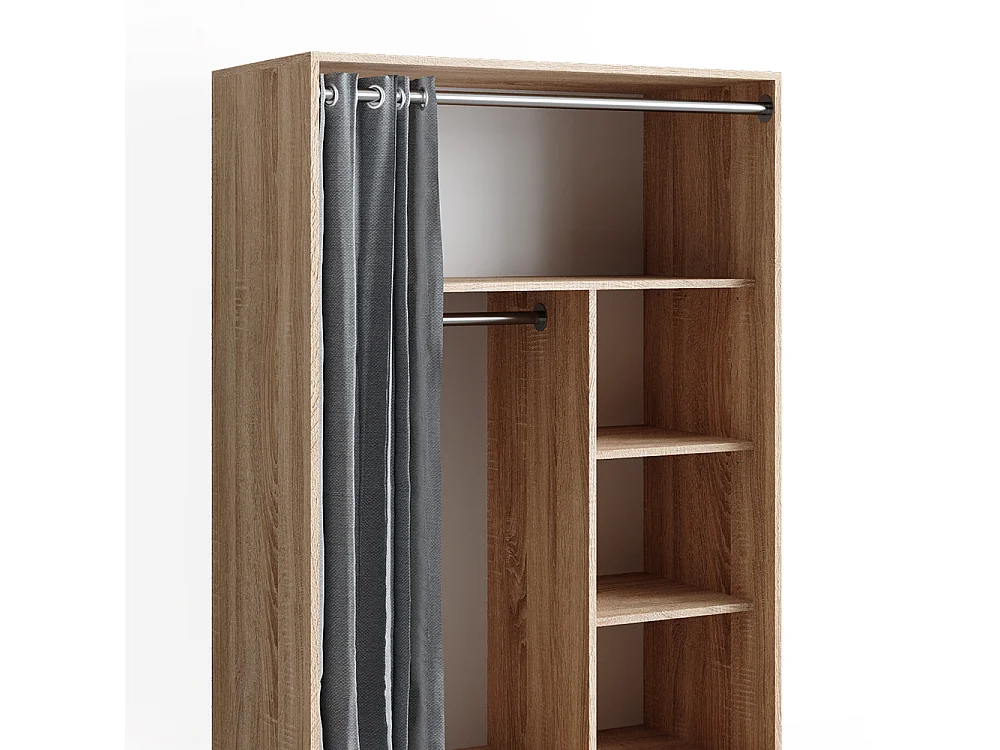 Armadio multifunzione sonoma 100x50x146.6 doros