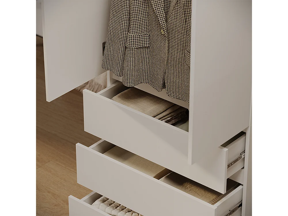 Szafa biały 74x40x191.5 claus