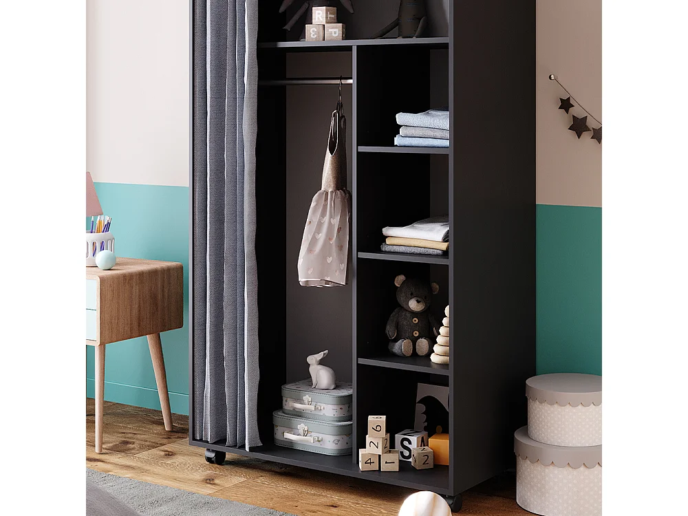 Armoire gris 100x50x168 doros