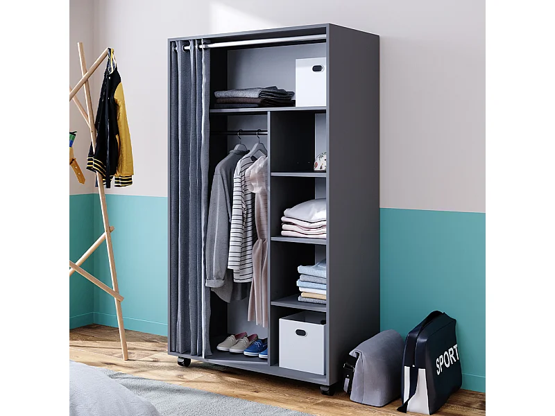 Szafa szary 100x50x168 doros