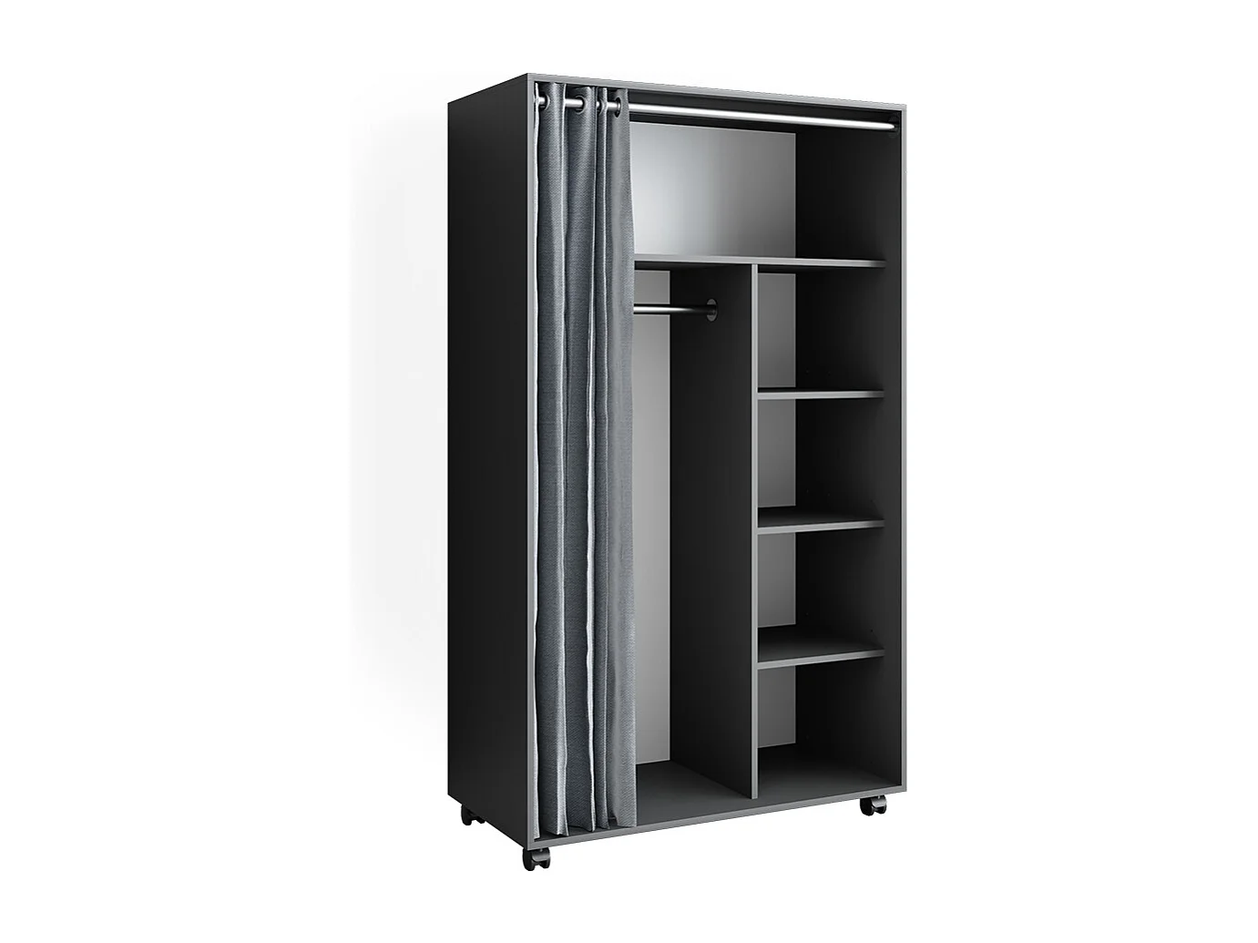 Armoire gris 100x50x168 doros