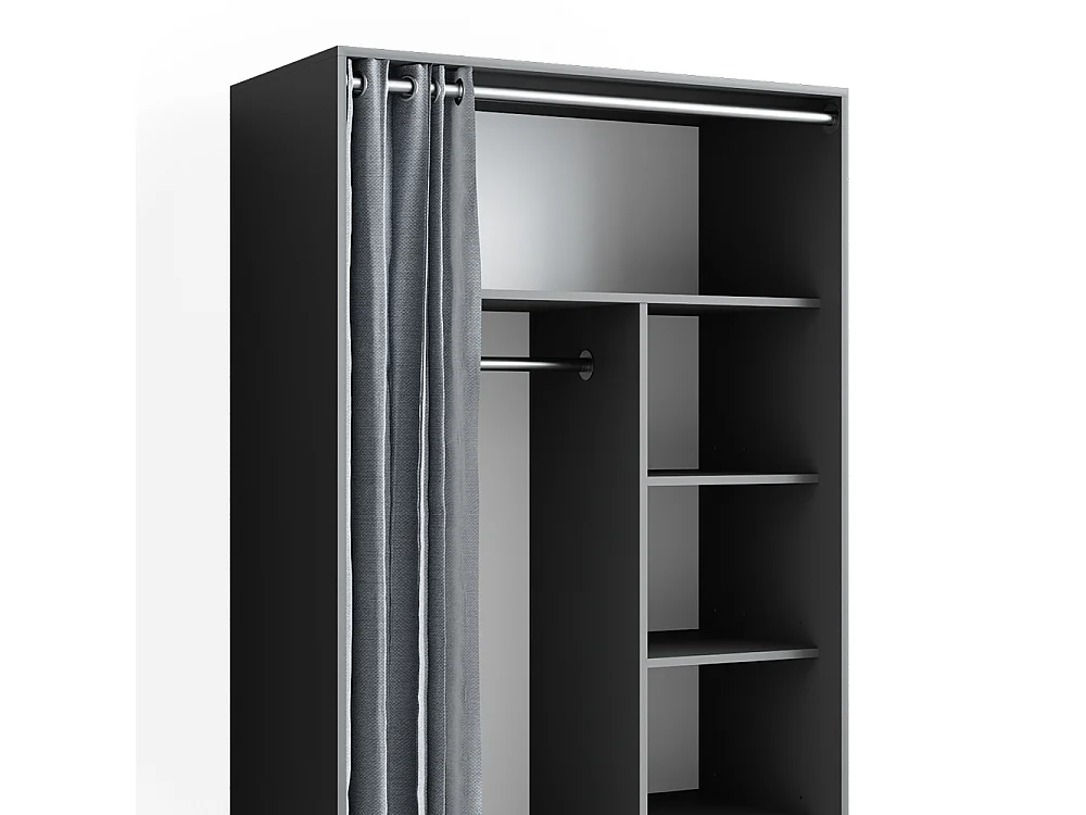 Armoire gris 100x50x168 doros