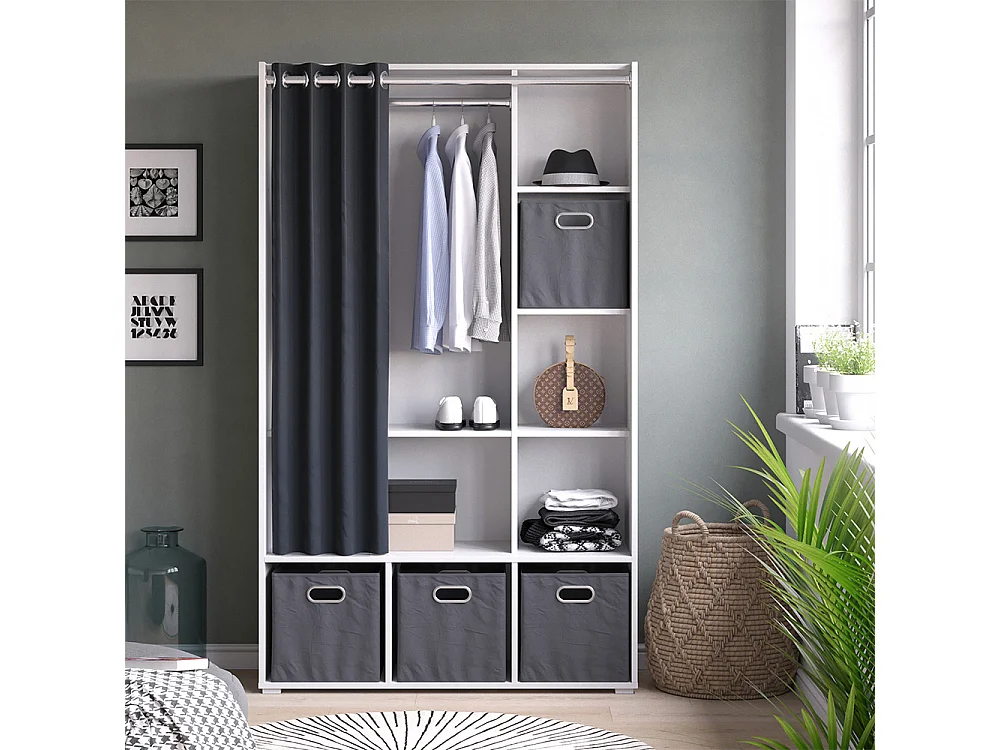 Armoire blanc 38x105.8x178.1 luigi