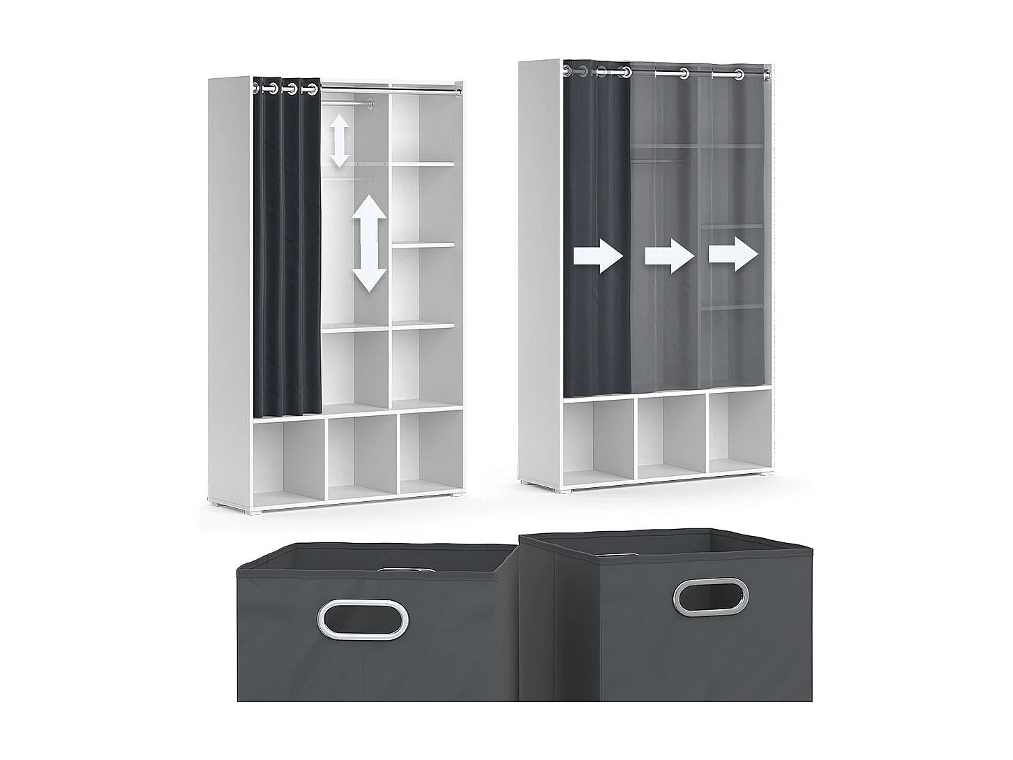 Armoire blanc 38x105.8x178.1 luigi