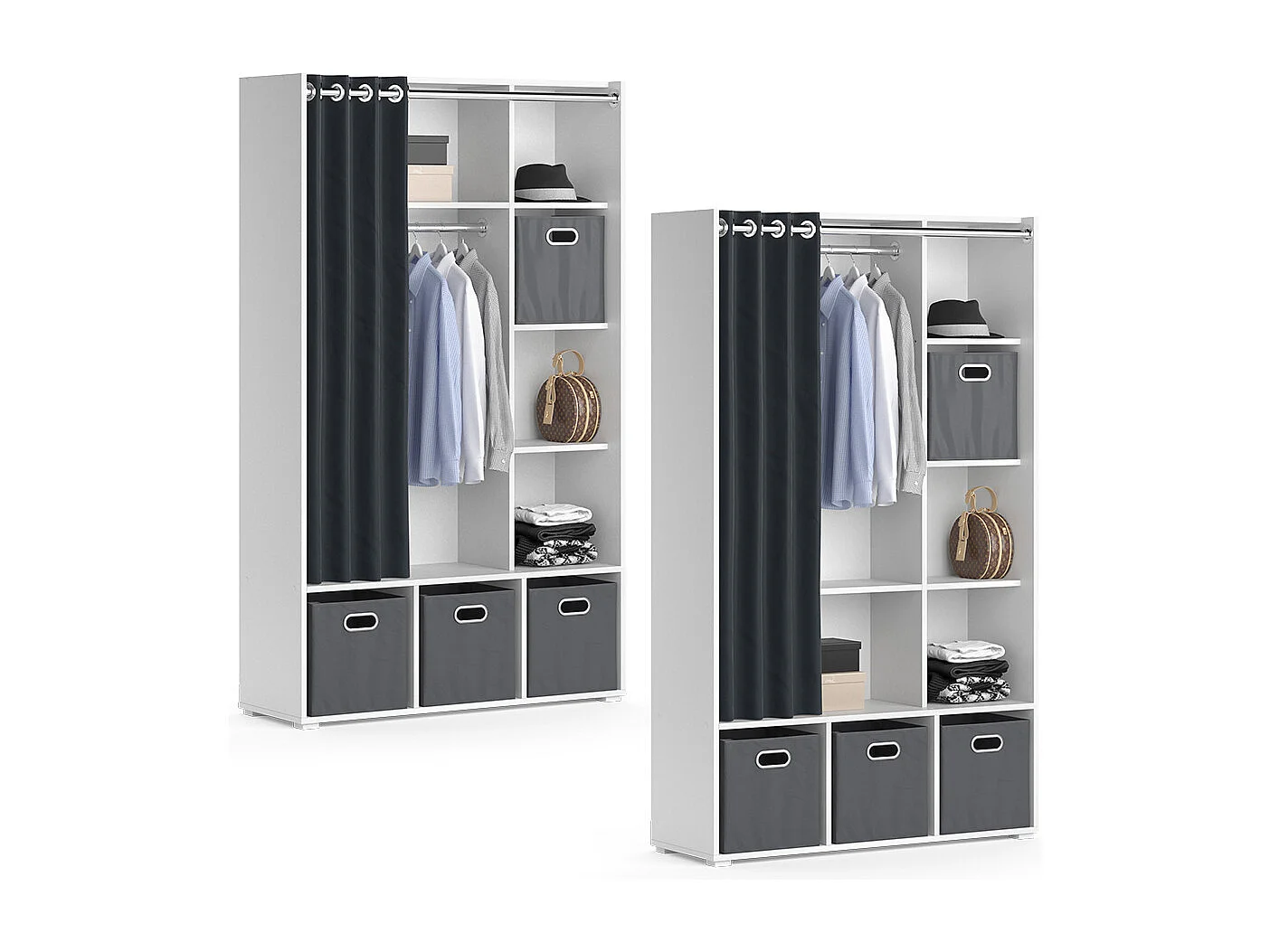 Armoire blanc 38x105.8x178.1 luigi