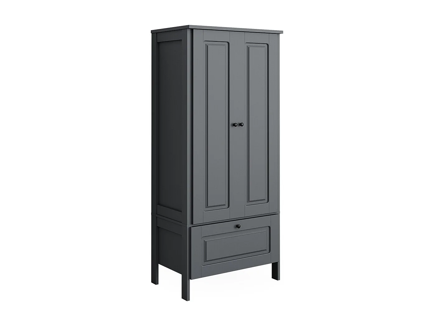 Armoire pour enfants gris 83.3x53.4x187 ajaton