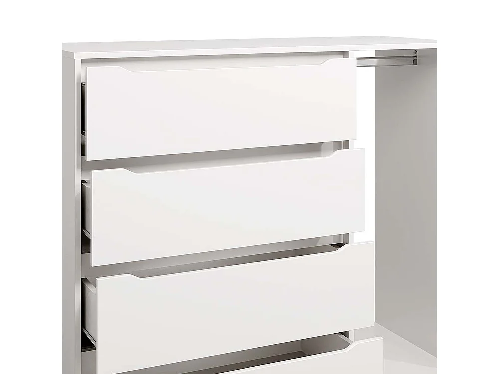 Armoire pour enfants blanc 120x48x101.9 ruben