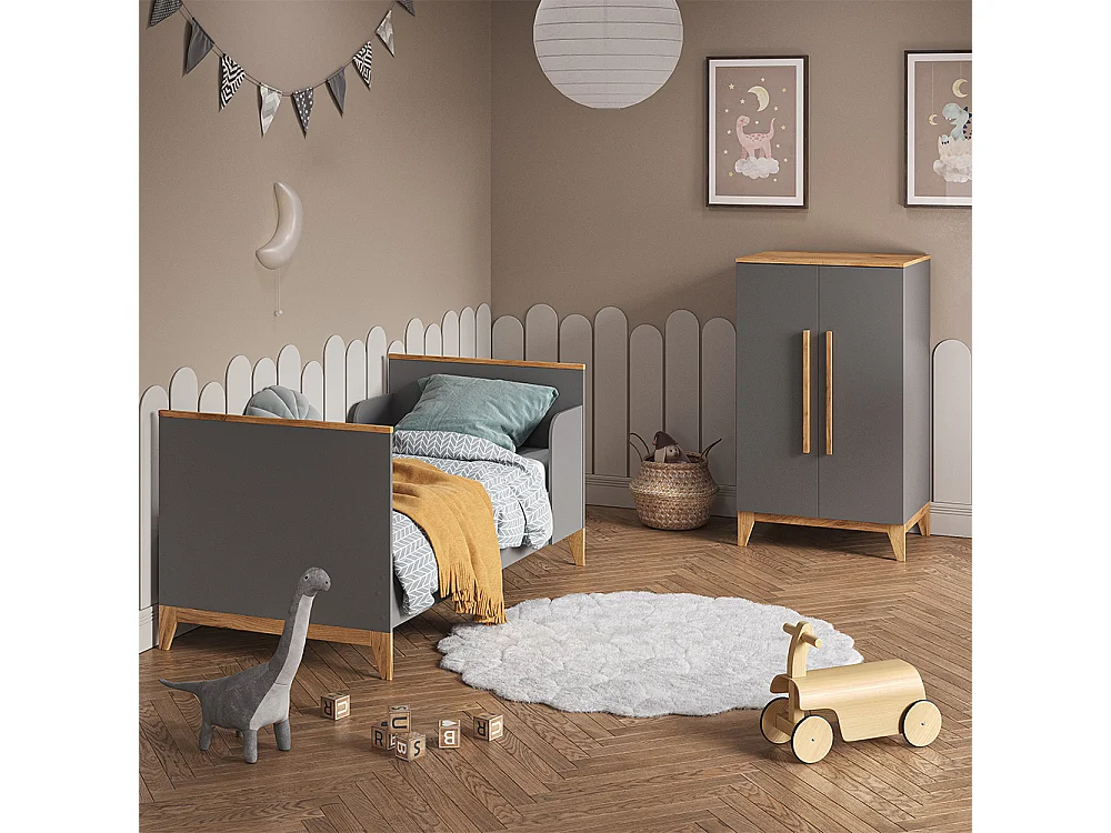 Armoire pour enfants gris 70x53.4x120 malia