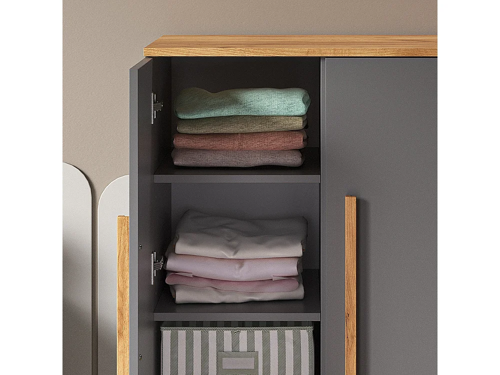Armoire pour enfants gris 70x53.4x120 malia