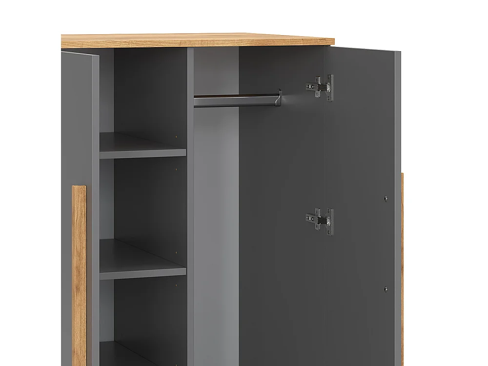 Armoire pour enfants gris 70x53.4x120 malia