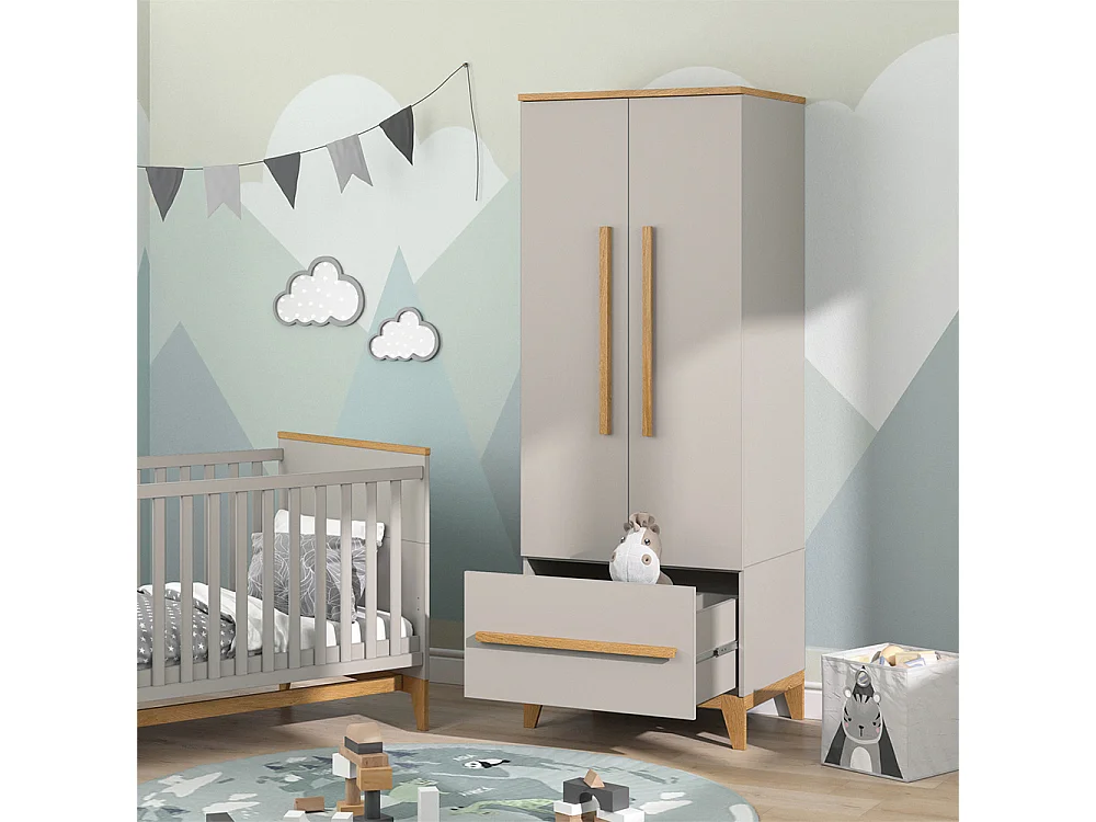 Armoire pour enfants chêne cachemire 70x53.4x186.8 malia