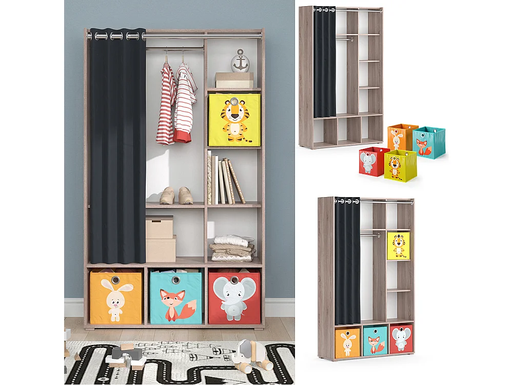 Armoire pour enfants sonoma 105.8x38x178.1 luigi